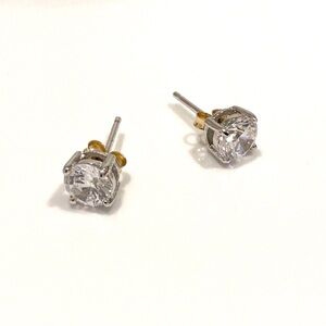 Signed RSE 925 Robert Seemann Danish Designer CZ Crystal Earrings